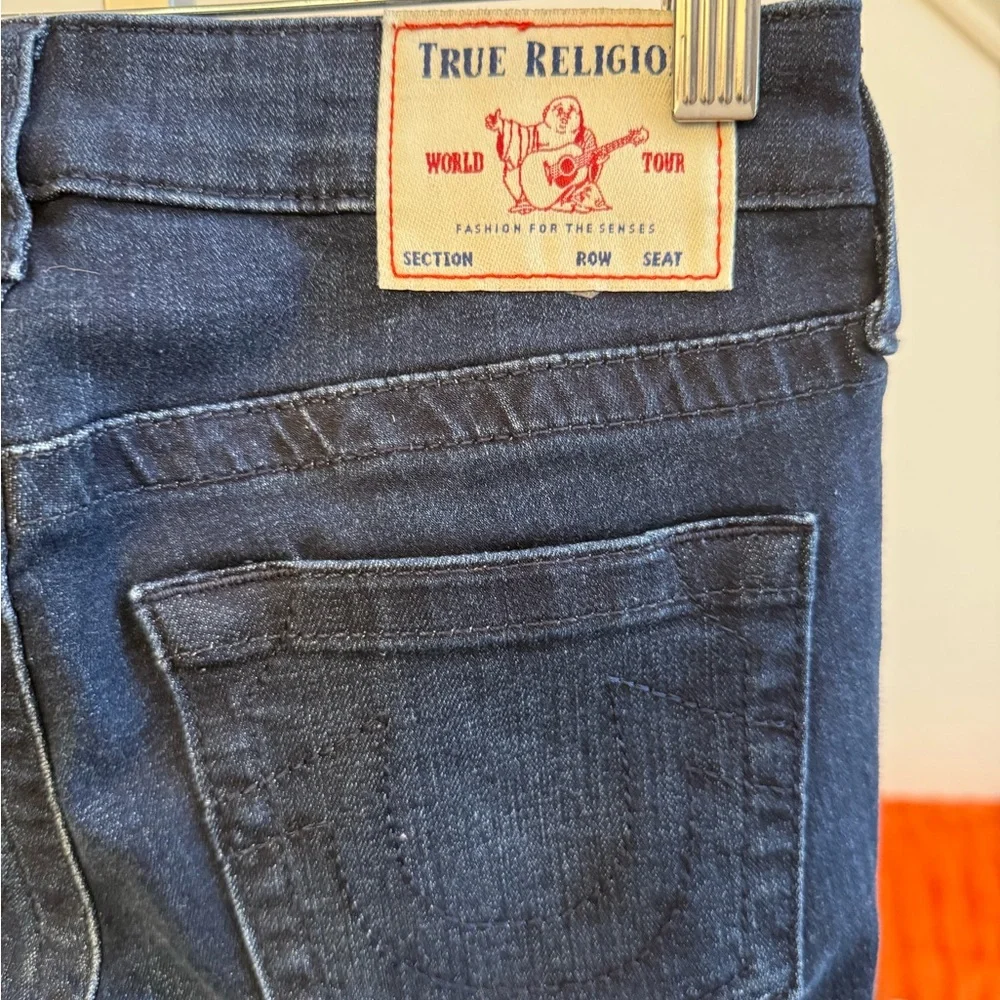 NWT True Religion Women's Stella Skinny Fit Stretch Jeans in Bedazzled